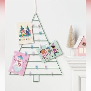 Metal Tree Christmas Card Holder Green - Wondershop